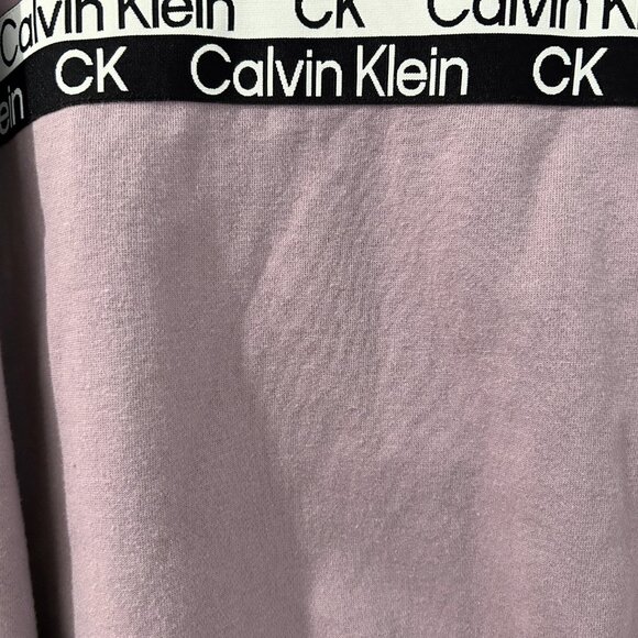 Calvin Klein Performance Mauve Crop Top Pullover - Picture 3 of 5
